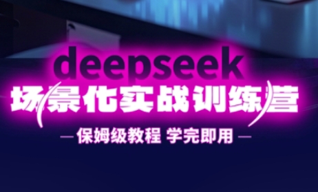 DeepSeek场景化实战训练营，保姆级教程，学完即用，手把手教你用DeepSeek提升效率-极客副业站